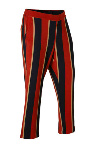 loose fit broek met strepen