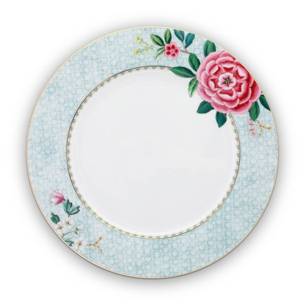 Pip Studio Blushing Birds dinerbord (Ø26,5 cm), Wit