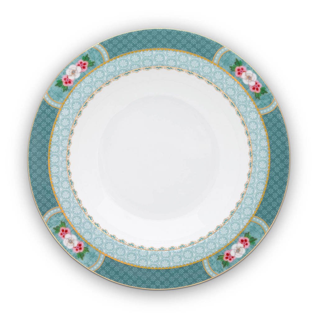 Pip Studio Blushing Birds soepbord (Ø21,5 cm), Blauw