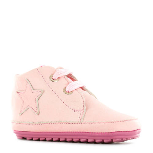 Shoesme Leren Babyschoenen Met Ster Roze shoesme kopen in de aanbieding