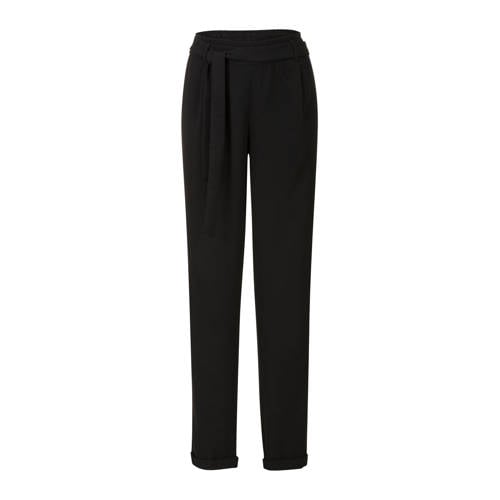 Miss Etam Lang Pantalon Met Tapered Fit Zwart miss etam kopen in de aanbieding