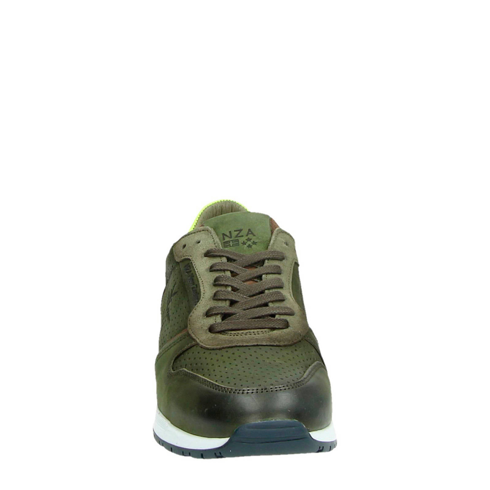 New Zealand Auckland leren sneakers groen | wehkamp
