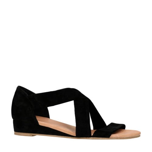 Manfield Suede Sandalen Zwart manfield kopen in de aanbieding Manfield Suede Sandalen Zwart manfield kopen in de aanbieding