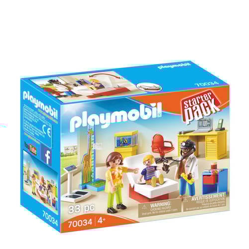 Playmobil Starter Pack Starterpack Bij De Kinderarts 70034 playmobil kopen in de aanbieding