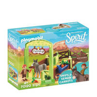 Playmobil Spirit  Knip en Meneer Worteltjes met paardenbox