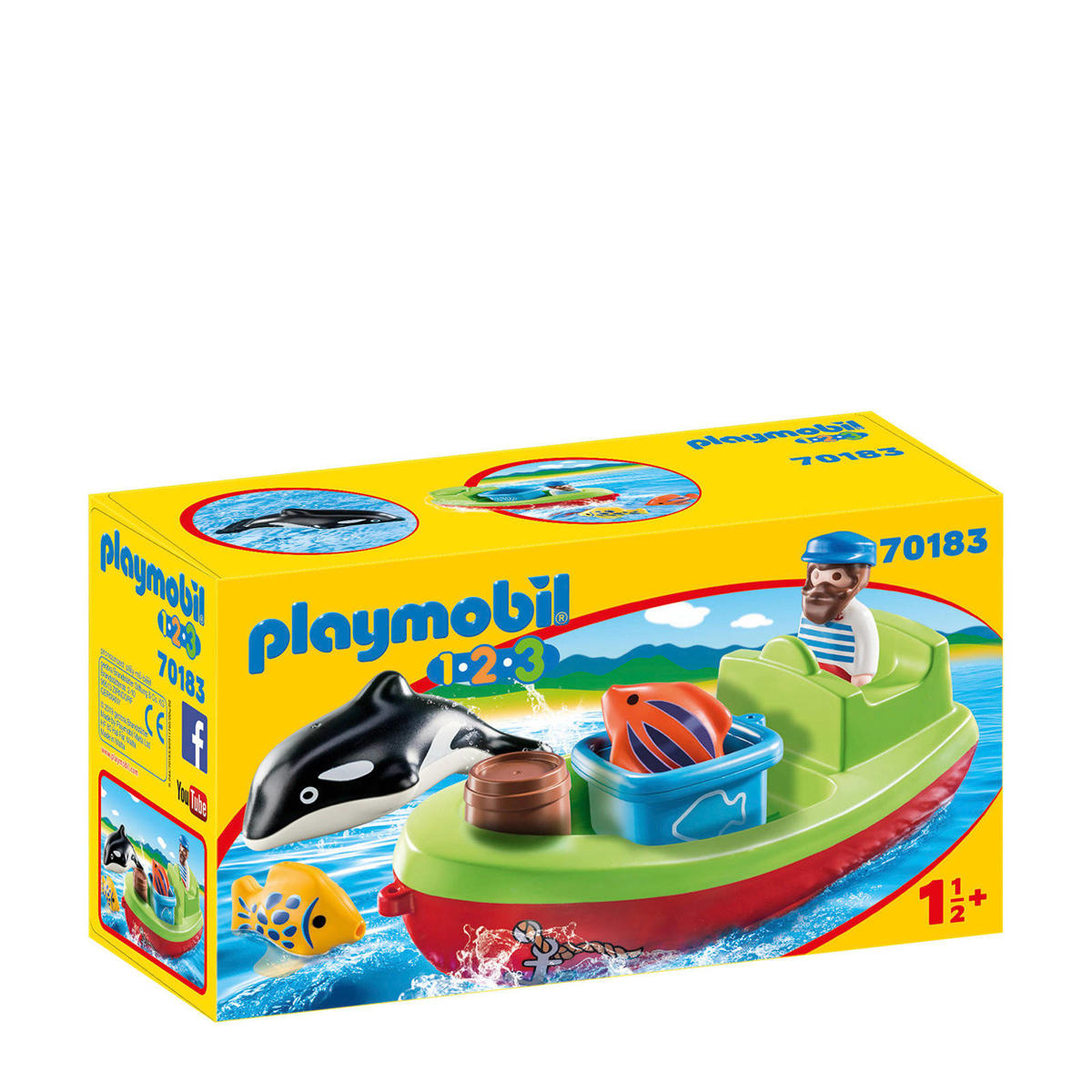 Erfenis Blind historisch Playmobil 1-2-3 vissersboot | wehkamp