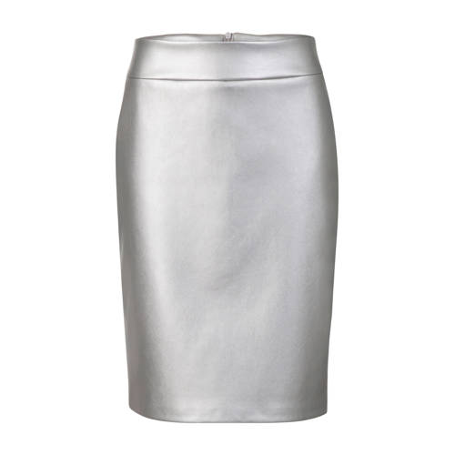 Promiss Imitatieleren Kokerrok Zilver promiss kopen in de aanbieding Promiss Imitatieleren Kokerrok Zilver promiss kopen in de aanbieding