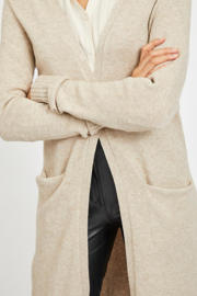 thumbnail: VILA gemêleerd gebreid vest VIRIL beige