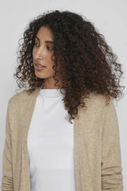 thumbnail: VILA gemêleerd gebreid vest VIRIL beige