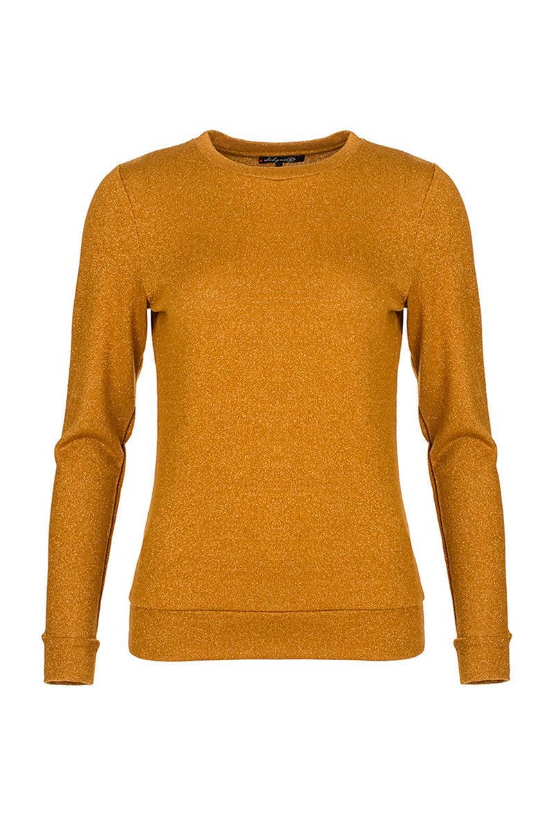 La Ligna glitter trui oker | wehkamp La Ligna glitter trui oker | wehkamp
