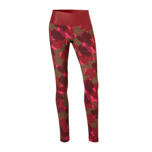 Adidas Performance Sportlegging Bordeauxrood adidas kopen in de aanbieding