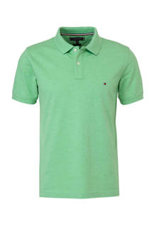 gemeêleerde slim fit polo