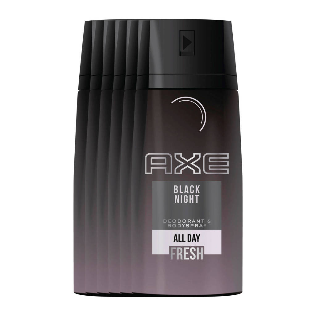 Axe Black Night deodorant spray - 6x150 ml - bodyspray