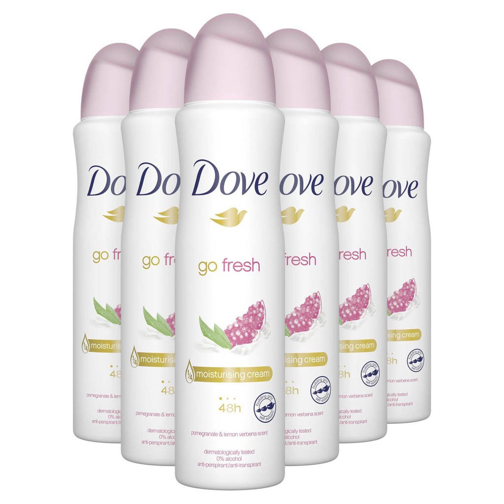 Dove Go Fresh Pomegranate & Lemon Verbena Women deodorant spray - 6x150 ml