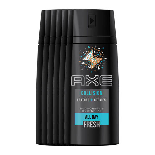 Axe Collision Leer Koekjes Deodorant Spray 6X150 Ml Bodyspray axe kopen in de aanbieding Axe Collision Leer Koekjes Deodorant Spray 6X150 Ml Bodyspray axe kopen in de aanbieding