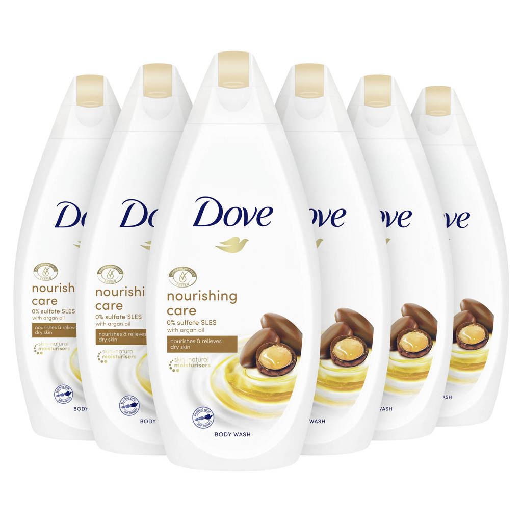Dove Nourishing Oil & Care douchecrème - 6 x 500 ml - voordeelverpakking