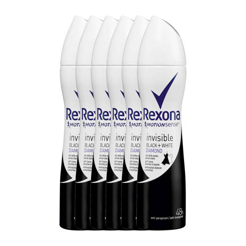 Rexona Women Invisible Diamond Deodorant Spray 6X150 Ml rexona kopen in de aanbieding