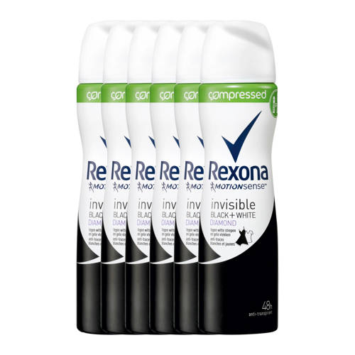 Rexona Women Invisible Diamond Deodorant Spray Compressed 6X75 Ml Anti Transpirant rexona kopen in de aanbieding Rexona Women Invisible Diamond Deodorant Spray Compressed 6X75 Ml Anti Transpirant rexona kopen in de aanbieding