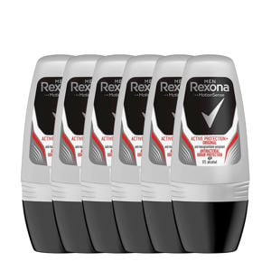 Wehkamp Rexona RexonaMen Active Shield deodorant roller - 6x50 ml aanbieding