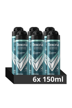 Sensitive anti-transpirant deodorant Spray - 6 x 150 ml