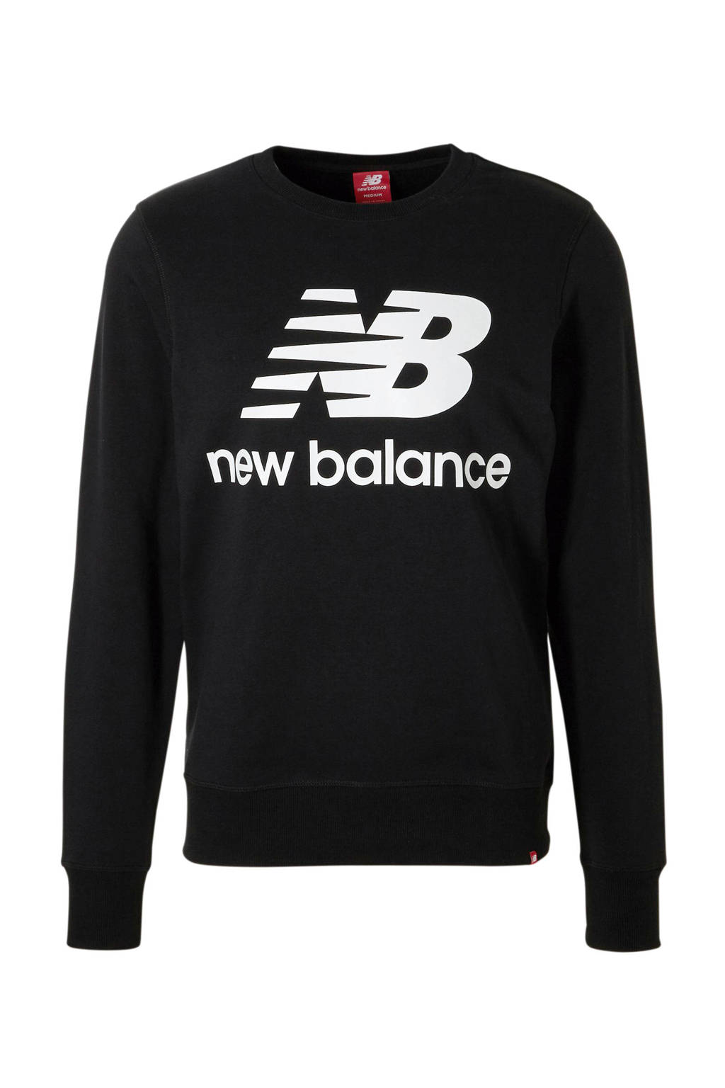 New Balance sweater zwart, Zwart/wit