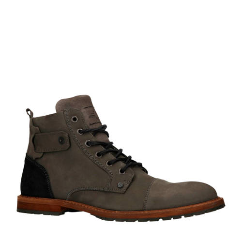 Bullboxer Leren Veterboots Donkergrijs bullboxer kopen in de aanbieding Bullboxer Leren Veterboots Donkergrijs bullboxer kopen in de aanbieding
