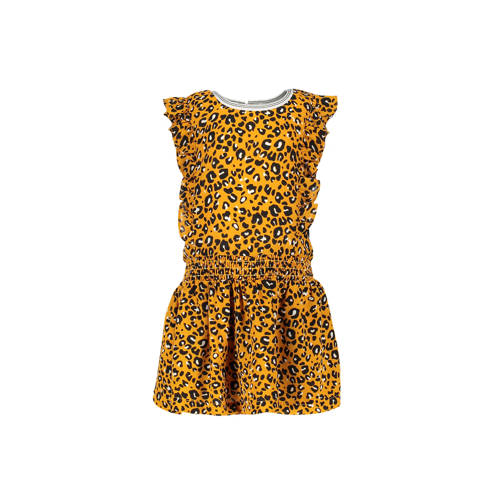 Like Flo Jurk Met Ruches En Panterprint Okergeel like flo kopen in de aanbieding Like Flo Jurk Met Ruches En Panterprint Okergeel like flo kopen in de aanbieding