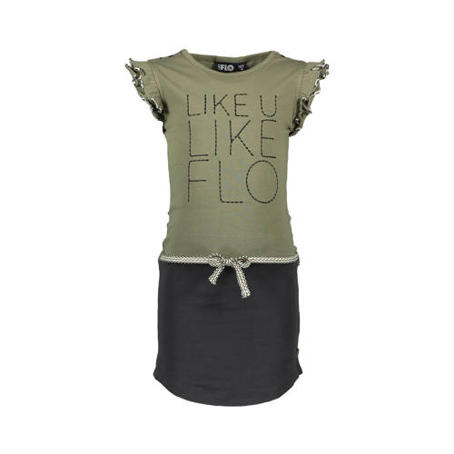 Like Flo Jurk Met Tekst Groenblauw like flo kopen in de aanbieding Like Flo Jurk Met Tekst Groenblauw like flo kopen in de aanbieding
