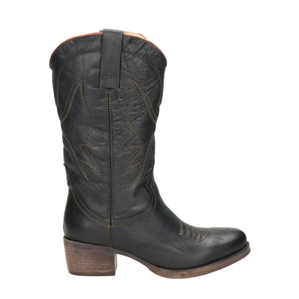 Laarzen Leren Moretto Zwart Antonio Cowboy Btw7Sd5wq