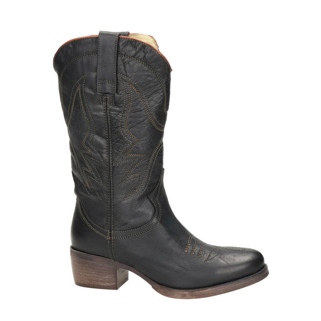 Laarzen Leren Moretto Zwart Antonio Cowboy Btw7Sd5wq