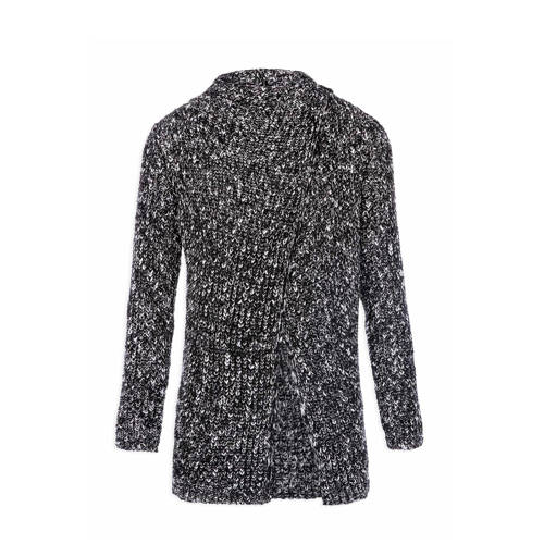 Morgan Gebreide Vest Met Overslag Zwart morgan kopen in de aanbieding