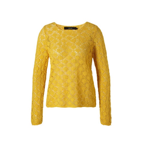 Vero Moda Gebreide Trui Geel vero moda kopen in de aanbieding