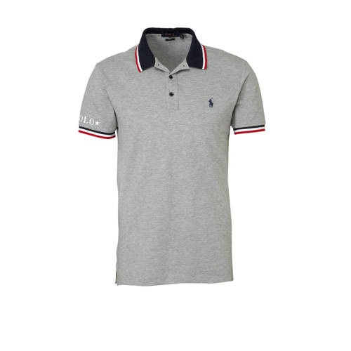 Polo Ralph Lauren Gemeleerde Slim Fit polo ralph lauren kopen in de aanbieding