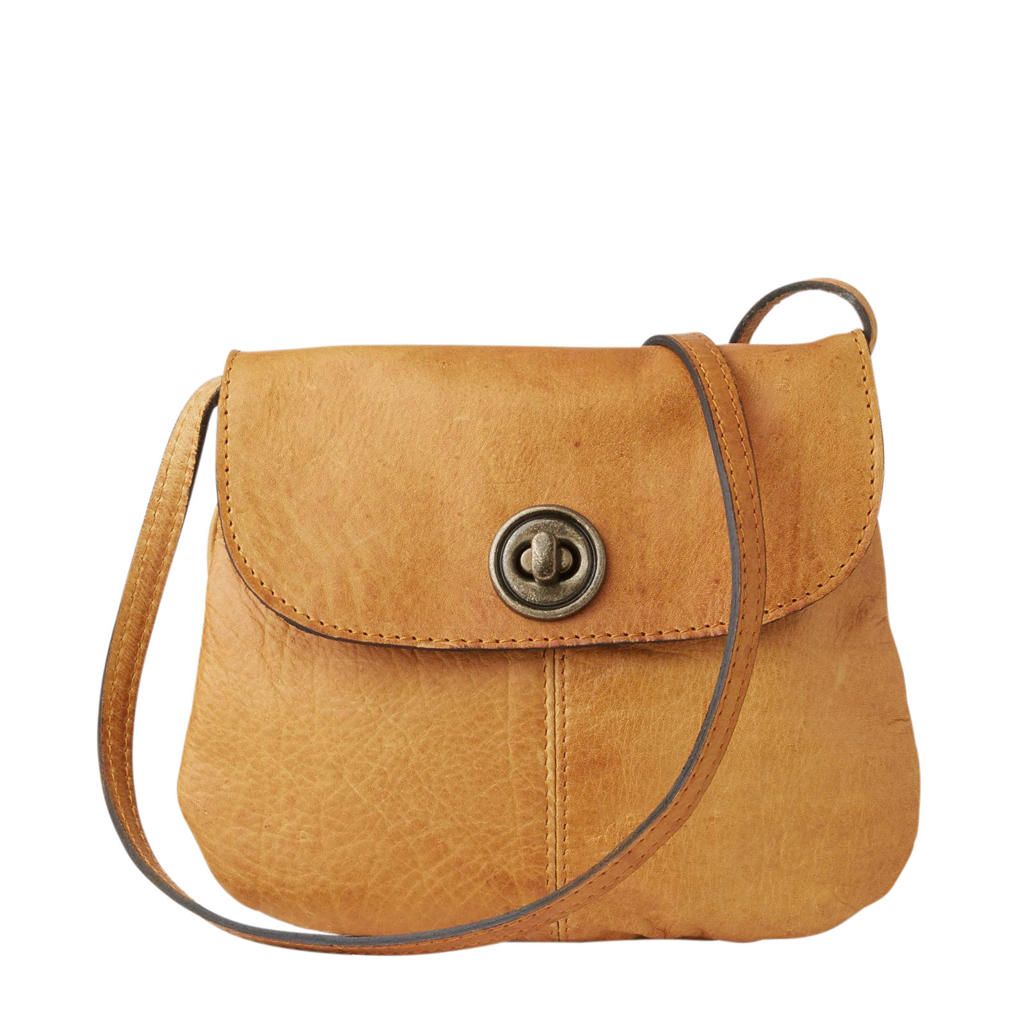 PIECES leren crossbody tas PCTOTALLY