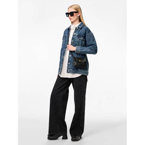 PIECES leren crossbody tas PCTOTALLY afbeelding