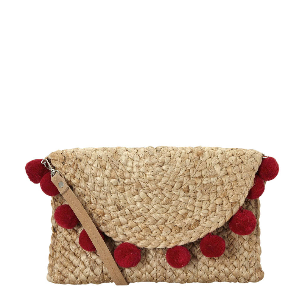 Pieces crossbody tas, Ecru