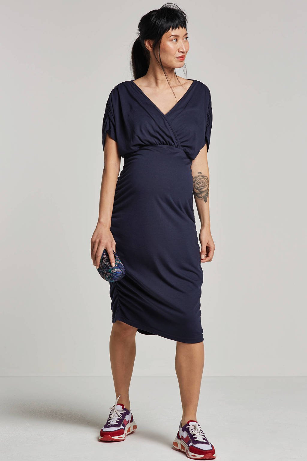 MAMALICIOUS zwangerschapsjurk donkerblauw, Donkerblauw