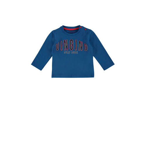 Vingino Longsleeve Met Logo Josah Blauw vingino kopen in de aanbieding