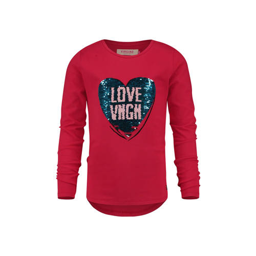 Vingino Longsleeve Met Print Jelba Rood vingino kopen in de aanbieding