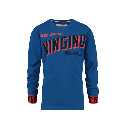Vingino Longsleeve Met Logo Jabirko Blauw vingino kopen in de aanbieding