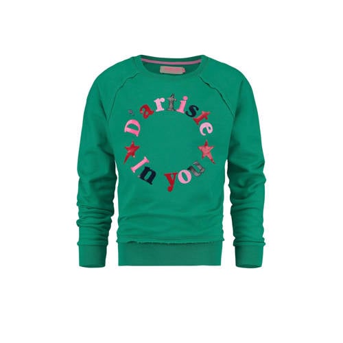 Vingino Sweater Noeki Met Tekst Groen vingino kopen in de aanbieding Vingino Sweater Noeki Met Tekst Groen vingino kopen in de aanbieding