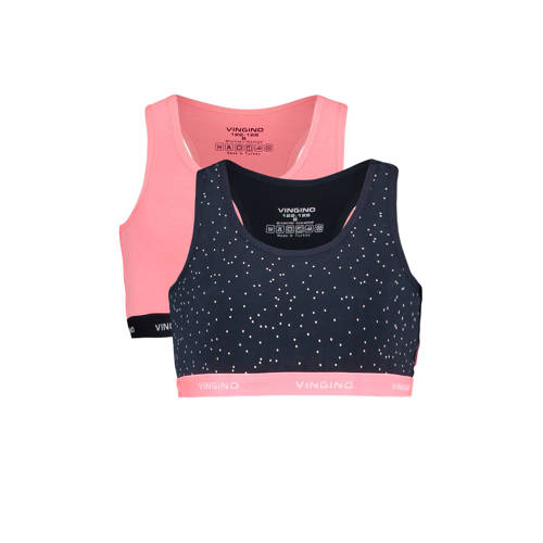 Vingino Bh Top Confetti Set Van 2 Donkerblauwroze vingino kopen in de aanbieding Vingino Bh Top Confetti Set Van 2 Donkerblauwroze vingino kopen in de aanbieding