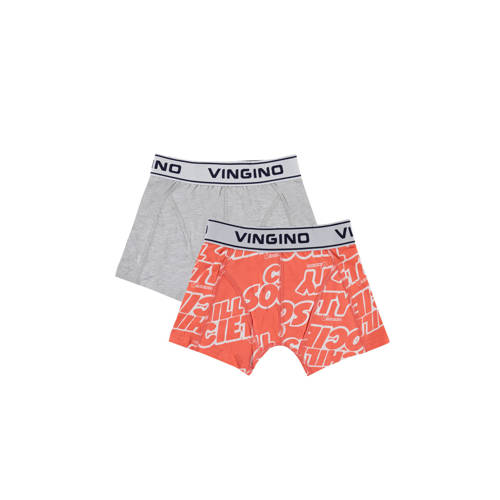 Vingino Boxershort Social Set Van 2 Oranje vingino kopen in de aanbieding