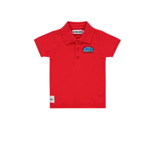 Vingino Polo Keke Met Logo Rood vingino kopen in de aanbieding