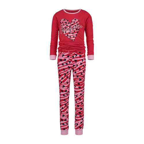 Vingino Pyjama Met Print Walda Roodroze vingino kopen in de aanbieding