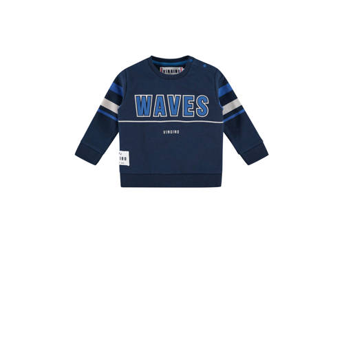 Vingino Sweater Met Tekst Neil Donkerblauw vingino kopen in de aanbieding