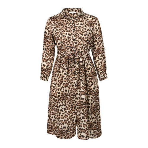 Paprika Blousejurk Met Panterprint Camel paprika kopen in de aanbieding Paprika Blousejurk Met Panterprint Camel paprika kopen in de aanbieding