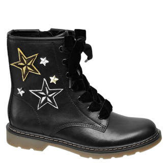 Graceland veterboots met sterren zwart