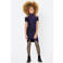Coolcat open shoulder glitter jurk paars