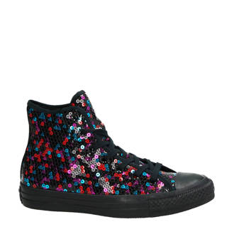 Nelson Chuck Taylor gympen met pailletten zwart